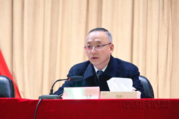nEO_IMG_西藏区局党委书记文斌讲话。