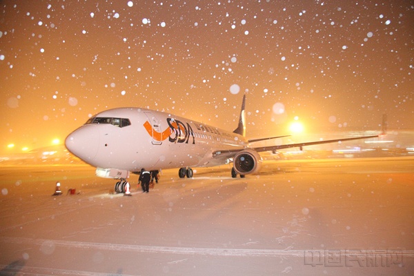 山航雪中迎来今年第一架新飞机 机队规模达112架(图-中国民航网